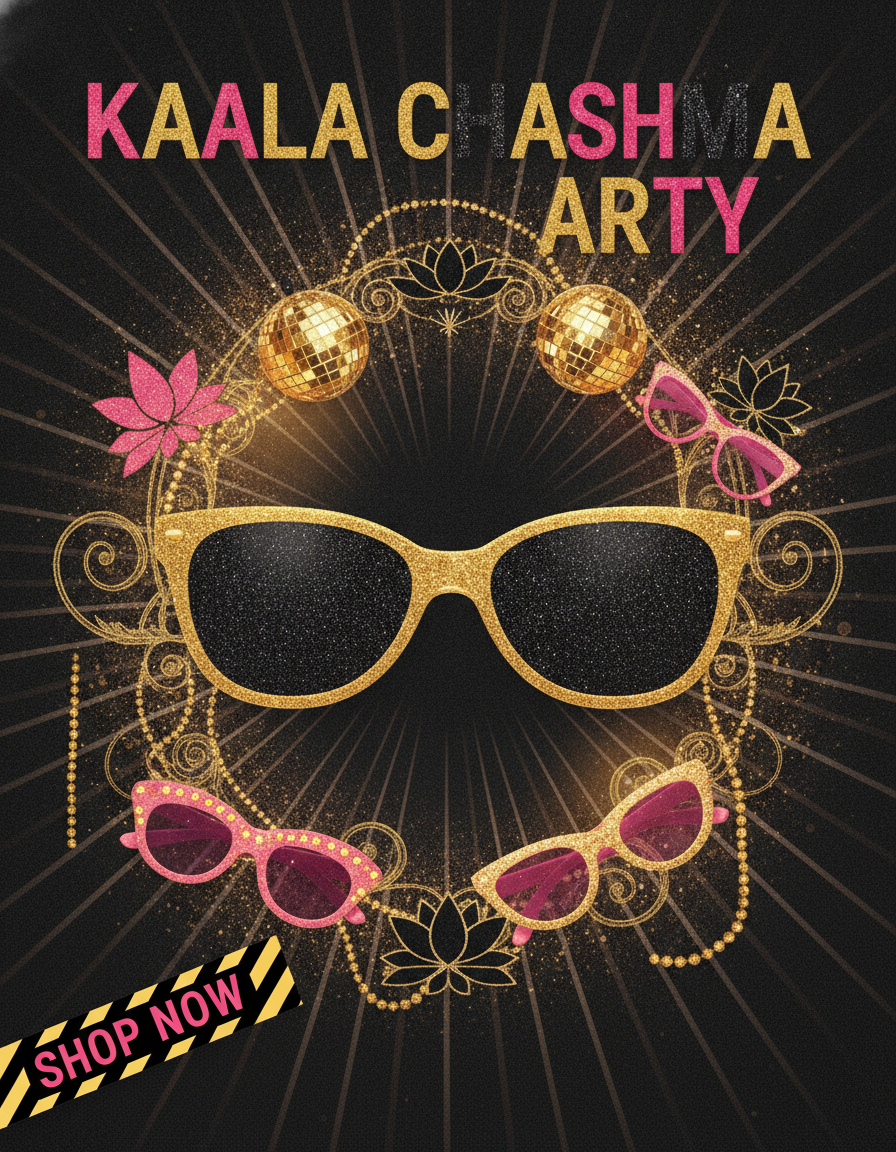 Kaala Chashma theme party supplies
