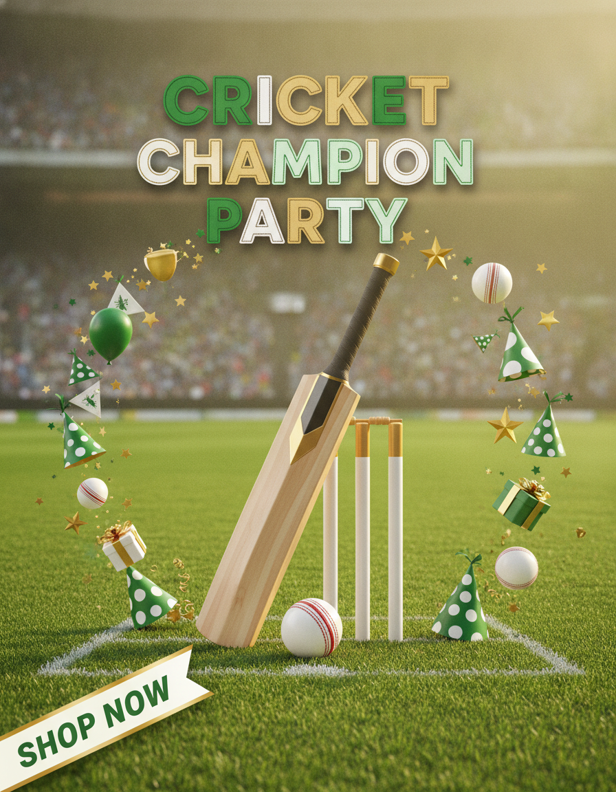 Cricket theme decor | IPL Theme Birthday Supplies
