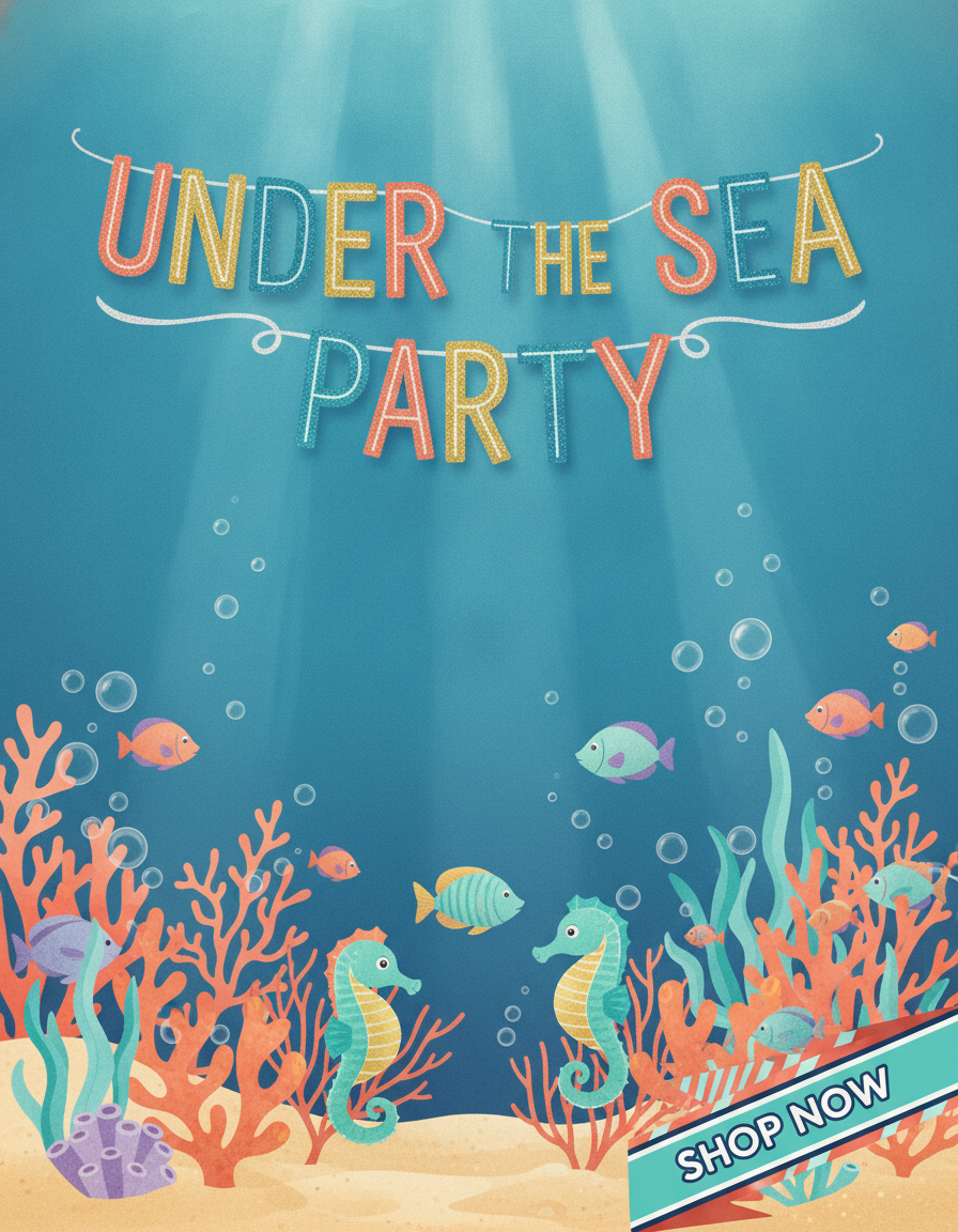 Underwater Theme Birthday Party Decoration/Supplies