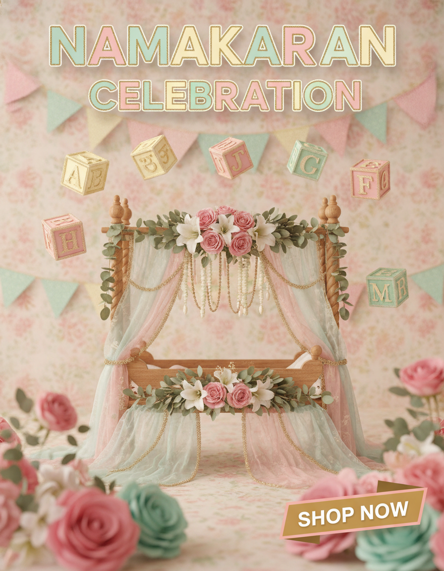 Naming Ceremony Supplies for Boy & Girl | Namakaran Decoration