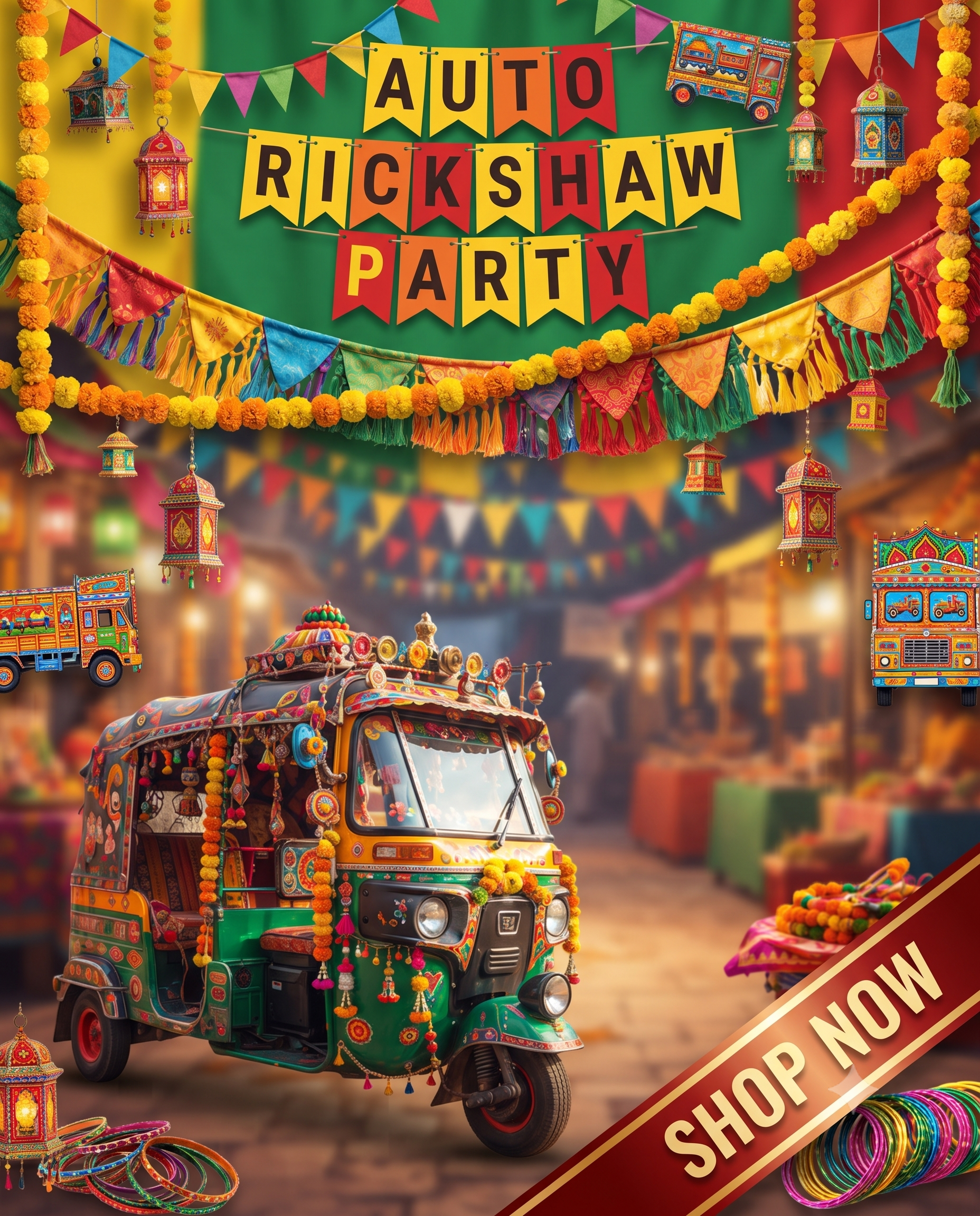 Auto Rickshaw Birthday Party