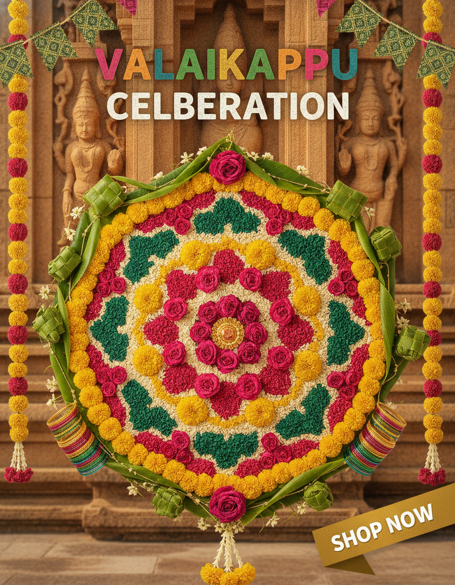 Valaikappu | Seemantham | Bangle ceremony Decor