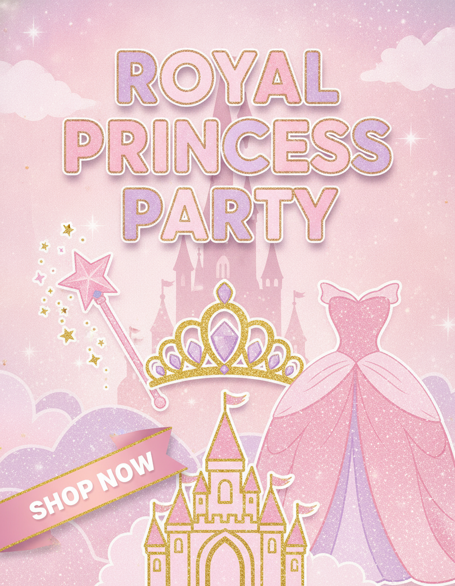 Princess Theme Birthday Party Decoration Supplies