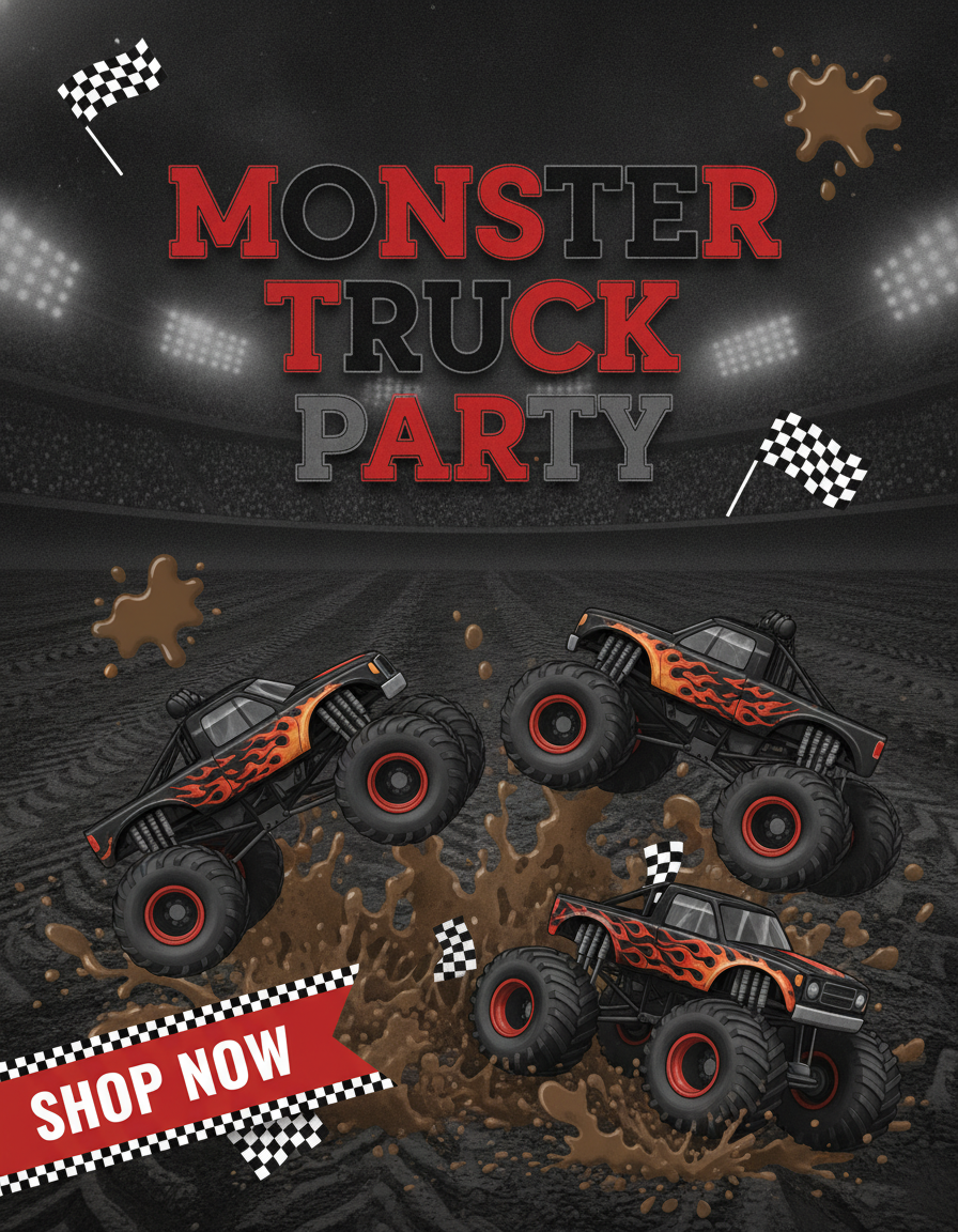 Monster Truck Birthday Party Supplies