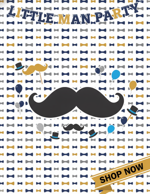 Little Man Birthday | Boss Baby | Mustache theme